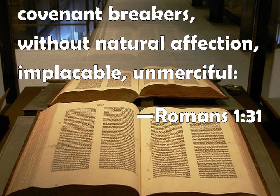COVENANT KEEPER or COVENANT BREAKERS
