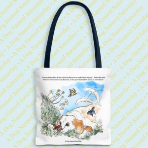 A Dog Named Saturday Tote Bag